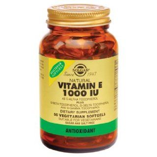 Solgar   Vitamin E, 1000 IU, 50 veggie caps Health