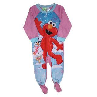  Street Elmo Toddler Footed Pajama Sleepwear 18 Months 