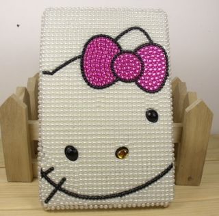  Pearl Crystal Hello Kitty Case Cover for  Kindle Fire