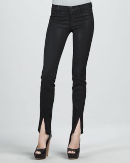 Brand Jeans Stealth Coated Mid Rise Skinny Jeans   