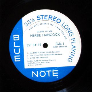 Herbie Hancock Maiden Voyage LP Blue Note BST84195 US 65 NY RVG