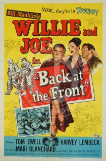 Willie Joe Back at The Front 1952 Tom Ewell One Sheet