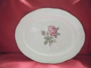 Homer Laughlin Cunningham Pickett Calirose Floral Platter Vintage