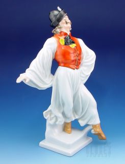 herend dancing peasant man figurine