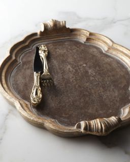  plate available in gold brown $ 70 00 neimanmarcus oval golden handled