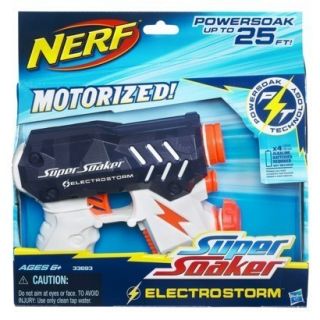 New Hasbro Nerf Super Soaker Electrostorm Motorized Power Soak Blaster