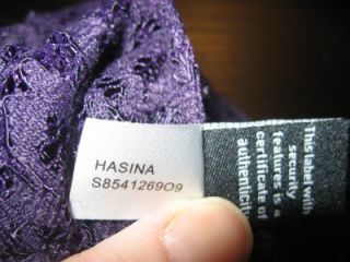 Diane Von Furstenberg Hasina Lace Top Tunic Violet 2 US