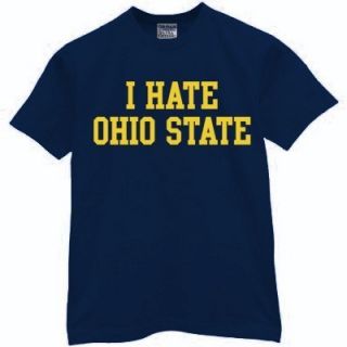 Hate Ohio State T Shirt Wolverines Jersey Michigan Funny Vintage New