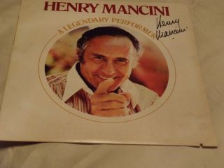 Henry Mancini A Legendary Performer Signed