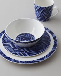  island woven dinnerware place setting available in blue white $ 70 00