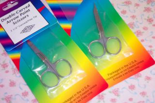 Havels Double Curved Arrow Point Scissors for Embroidery