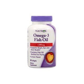 Natrol Omega 3 Fish Oil    1200 mg   60 Softgels