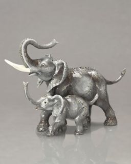 Jay Strongwater Ruby Elephant Mini Figurine   