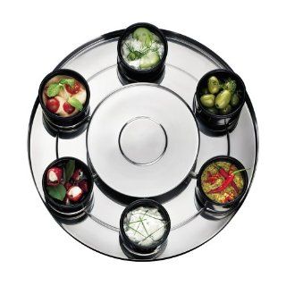 Bodum Stainless Steel (18/10) Lazy Susan with 6 Black