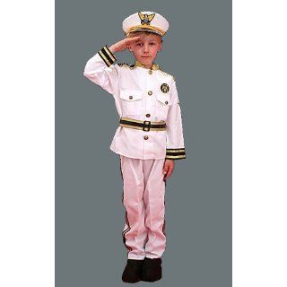 Deluxe Navy Admiral Kids Costume: Toys & Games