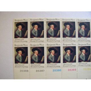US 1975 Postal Stamps, Benjamin West, American Artist, S