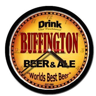 BUFFINGTON beer and ale cerveza wall clock: Everything
