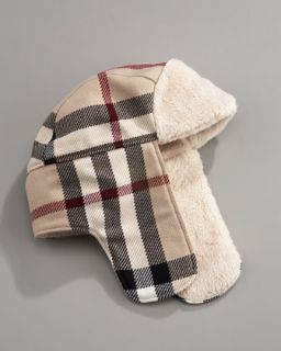 Burberry Mega Check Baby Hat   