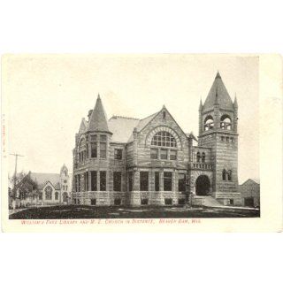 1910 Vintage Postcard Williams Free Library and M.E