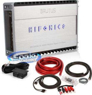 Hifonics Brutus BRZ1200.1D Monoblock Car Amplifier + BELVA 0 AWG Gauge