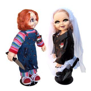 2012 Bride of Chucky 26 CHUCKY & TIFFANY Plush Doll Set