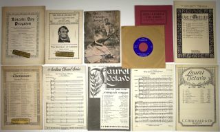 HUGE Abraham Lincoln Song Sheet & Music History Collection & Research
