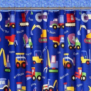 Under Construction Kids Shower Curtain by Olive Kids: Home