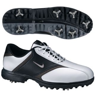 Nike Heritage Golf Shoes White Black Metallic Silver Select Size