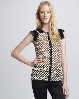 Tory Burch Arabelle Embroidered Top   