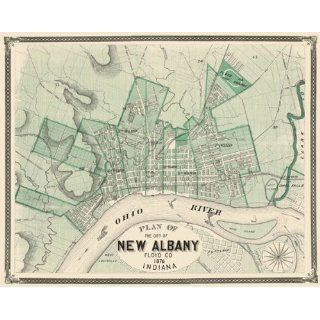 NEW ALBANY INDIANA (IN/FLOYD COUNTY) MAP 1876 Home