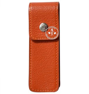 Hermes Gum Case Orange Chevre Leather 3327