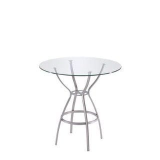 Rome Table Height: Bar Height (42), Top: 42 Glass Top