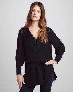 Johnny Was Collection Lace Trim Tunic, Womens   