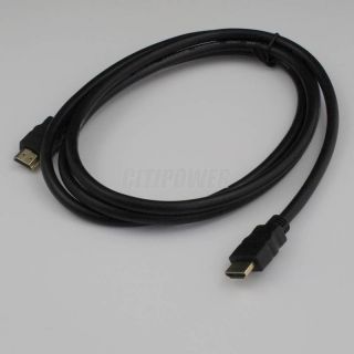 6ft Gold Plug HDMI Male to HDMI Male Cable V1 4 High Speed 1080p 3D
