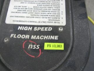 nss charger 2500 high speed floor buffer 24 fs13983