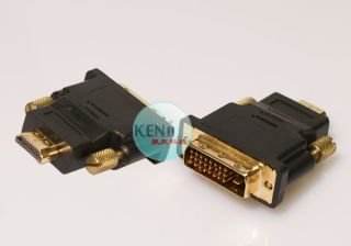 24 1 Pin DVI D Male to HDMI Male 19 Pin Converter Adapter Connector