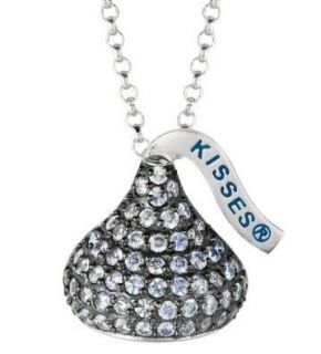 Hersheys Kiss Birthstone Pendant June Medium Size 15mm Free Shipping