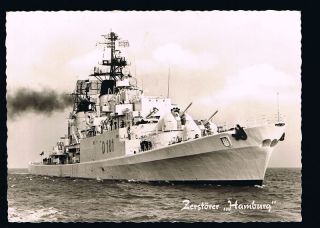  1960's View of Destroyer Hamburg D181 Germany