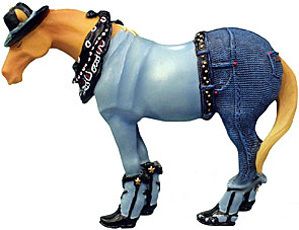 Trail of Painted Ponies Boot Scootin Horsey Magnet