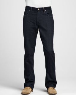 M05E8 Robert Graham Mayen Flannel Pocket Dark Jeans