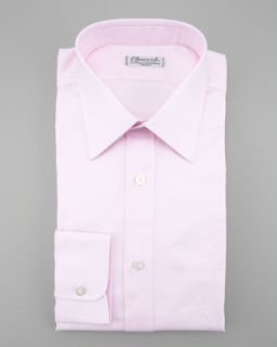 Charvet Mini Check Dress Shirt, Lavender   