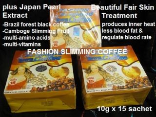Fashion Slimming Coffee Cellulite Free Vitamins Glow X3