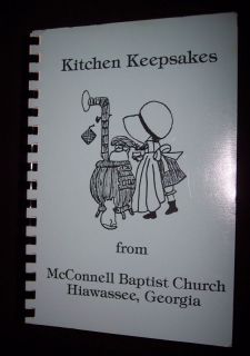  McConnell Baptist Church Hiawassee Georgia GA Cookbook Recipes