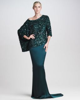 St. John Collection Liquid Satin Fishtail Gown Skirt   Neiman Marcus