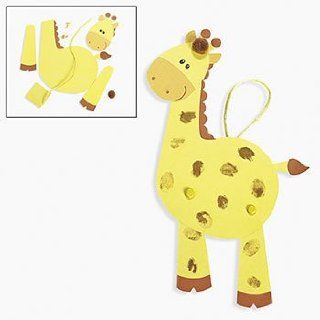 Thumbprint Giraffe Craft Kit   Crafts for Kids