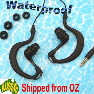 Waterproof Hook Headphones Bass Earphones  iPod iPhone 4G 4GS 4S