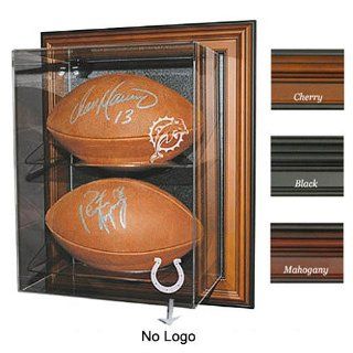 Case Up Football Display Case (No Logo) (Mahogany