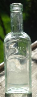 Antique Davis Vegetable Pain Killer Medicine Bottle 1860s 1870s