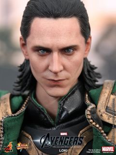  Toys The Avengers 2012 Loki Tom Hiddleston Supervillain 1 6 New