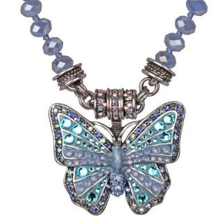   CRYSTALLE BUTTERFLY MAGNETIC INTERCHANGEABLE NECKLACE blue heaven